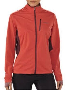 Patagonia Adze Hybrid Jacket Women S Orange Burgundy Excellent Softshell Zip